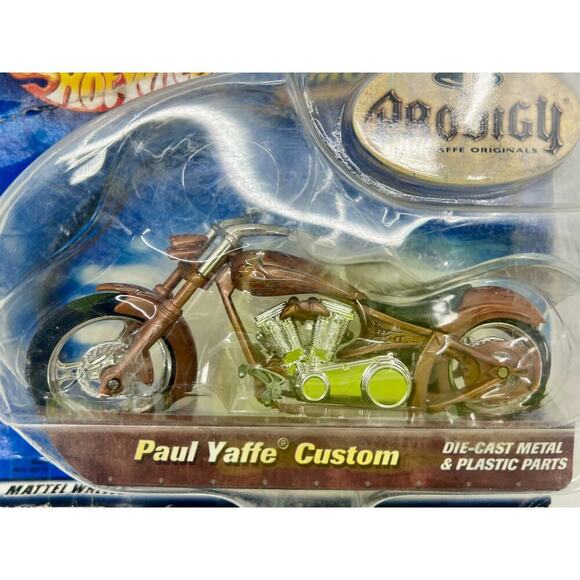 Hot Wheels Paul Yaffe Custom Prodigy 1:18 Scale Motorcycle 2001 Mattel NOS - Picture 2 of 3